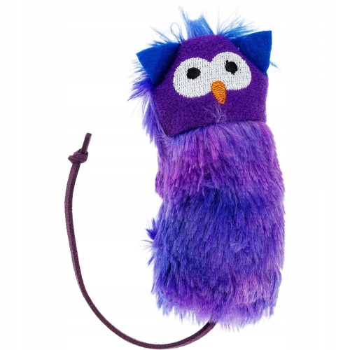Zabawka dla kota FURRY BALL włochata SOWA owl