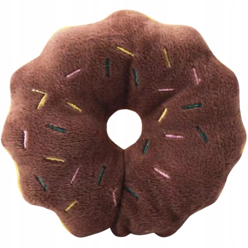 Zabawka dla psa DONUT pluszowa piszcząca maskotka