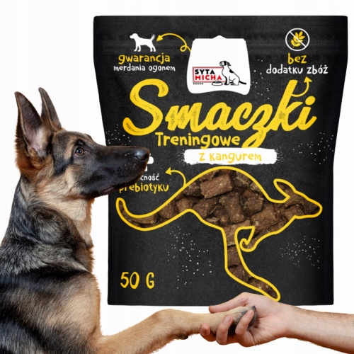 Smaczki dla psa TRENINGOWE premium bezzbożowe SYTA MICHA z KANGUREM
