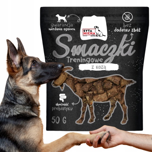 Smaczki dla psa TRENINGOWE premium bezzbożowe SYTA MICHA z KOZĄ