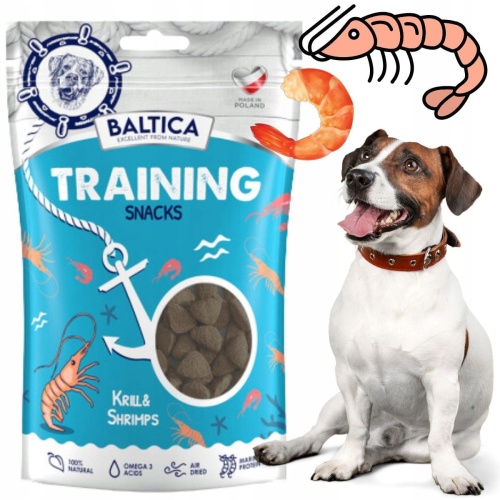 Trenerki KRYL KREWETKA smaczki treningowe 100g baltica