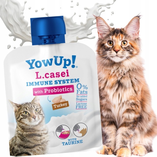 YowUp! Jogurt naturalny dla kota z PROBIOTYKAMI L.CASEI bez laktozy INDYK