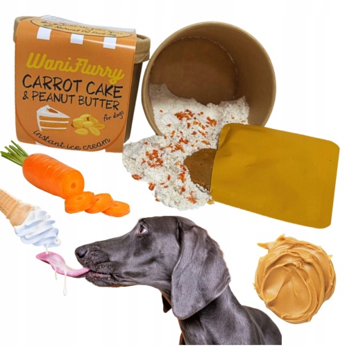 LODY DLA PSA Przysmak na Lato WANIFLURRY CARROT CAKE do Mrożenia ICE Upał
