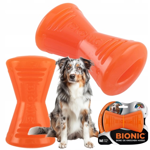 Zabawka dla psa mocna KOŚĆ bezpieczna WYTRZYMAŁA aport BIONIC BONE M-12cm