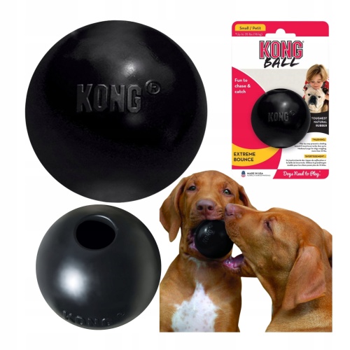 KONG EXTREME BALL piłka dla psa na przysmaki LANA guma twarda MEGA MOCNA M